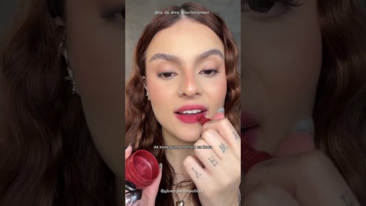 O segredo das asiáticas TEM NO BR! 🇧🇷 ✨   COMENTA “MAKE” QUE MANDO O LINK!🩷 #beleza #labiosperfeitos
