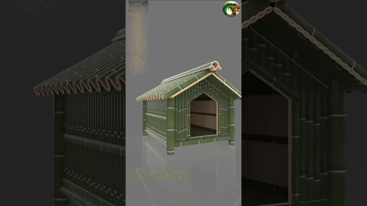 Pet House from Forest Bamboo 🐶🏡🎋 | 100% Natural & Sustainable Dog/Cat Shelter We Can Make Easily!