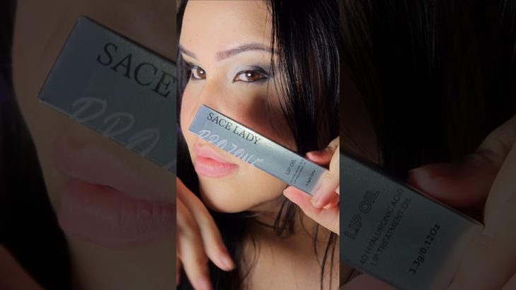 testando o lip oil da Sace Lady 🖤#beauty #makeup #beautytiips