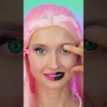 黒とピンクのメイク対決！バービーに変身💖🖤💄