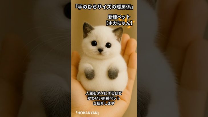 ホカにゃんって何者？【カイロ×子猫】の合成ペット図鑑
