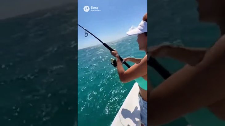 【釣りガール】クルーザーで海釣り！今日の大物！