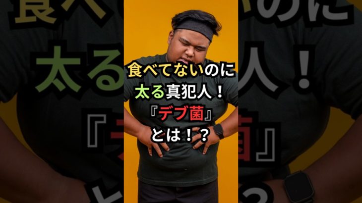 食べてないのに 太る真犯人！ 『デブ菌』 とは！？#ダイエット#腸内環境#医療雑学