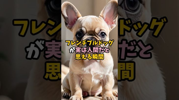 フレンチブルドッグが実は人間だと思える瞬間 #ペット #犬 #雑学