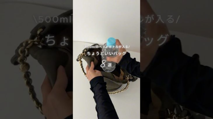 500mlペットボトルが入る♡ちょうど良いバッグ8選👜 #shorts #バッグ #バッグの中身