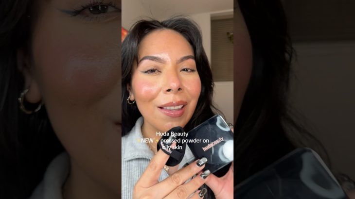 Huda Beauty NEW pressed powder on oily skin ✨💖