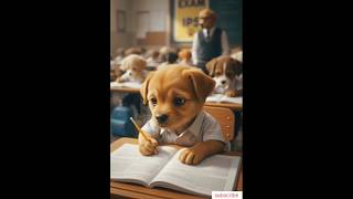 Poor Puppy become a IPS Officer #puppy #pet #viral #cartoon #ai #petandanimals #animals #petlover