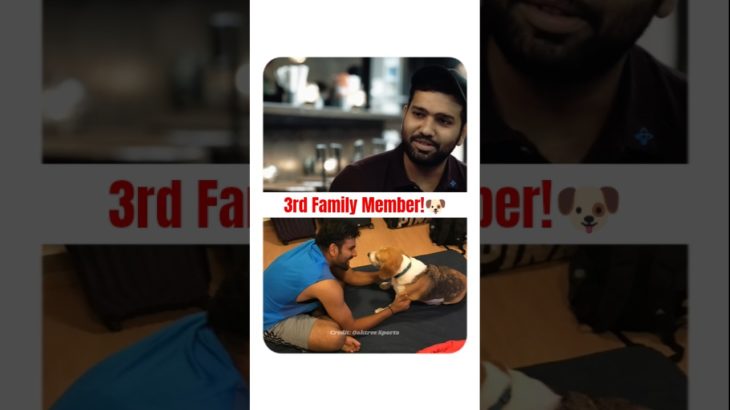 Rohit Sharma’s Pet Dog Magic! 🐶 #rohitsharma #pet #cricketer #shortsfeed