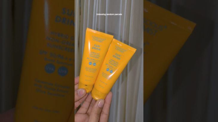 Unboxing random  beauty parcels. #unboxing #beauty #sunscreen #review #toner #skincare #skincaretips