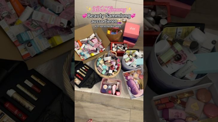 XXL Beauty Sammlung ausmisten😱 ich VERSCHENKE alles…🎁💗💫 #makeup #beauty