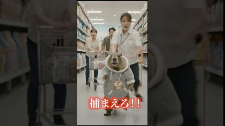 ペットショップで逃げ出したペットと勘違いされるマーモット #ai