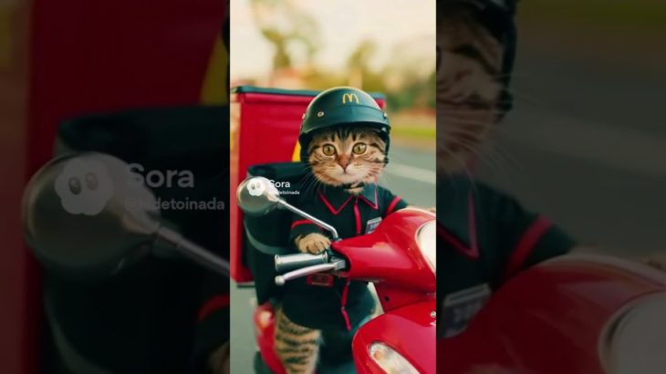 ペット&ヒーロー　マクドナルドで働いてみた#love  #子猫 #猫動画 #マクドナルド #マックバイト#働いてみた #もしもシリーズ #癒し動画#shorts #mcdonaldstoys