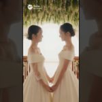 ドレスを着たかった新郎は新婦にメイクをしてもらいウエディングドレスを着て女装して花嫁になる#shorts