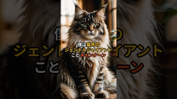 【ジェントルジャイアント】メインクーン　#猫 #可愛い #モフモフ #ペット #大きい#トラ