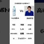 ただの比較です。数字が語ってるだけ。無敗のペットボトルに挑む次の相手は誰？#比較#ネタ投稿#バズりたい#インスタネタ#シュール