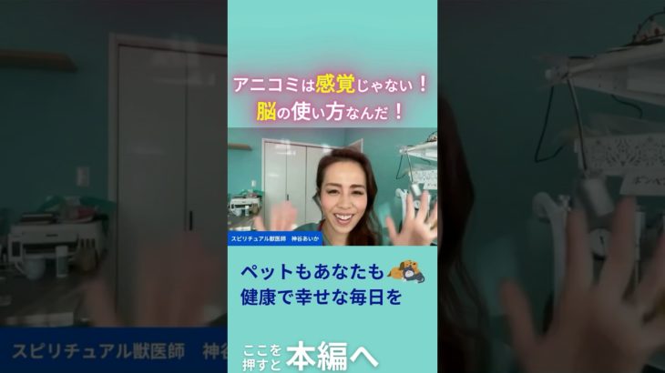 アニコミは感覚じゃない！脳の使い方なんだ！ #ペット #アニマルコミュニケーション