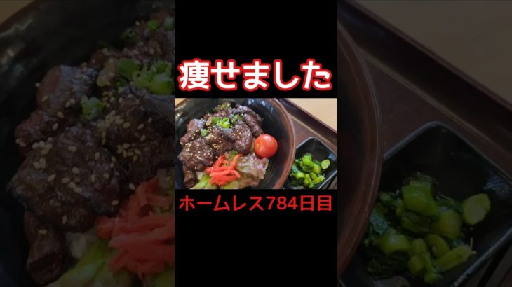 痩せました♪サラダバーダイエット一週間チャレンジ♪2kg減量成功♪【ホームレス784日目】