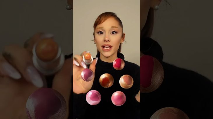 Ariana Grande Shows r.e.m. Beauty Mélange À Trois Blush & Highlight Sticks Shades #shorts