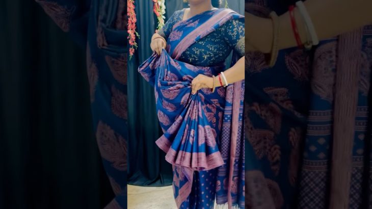 Chiffon Saree pleats wear  /Beauty Glam Media #shorts #shortvideo #ytshort