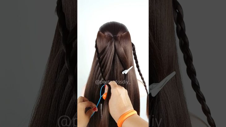 🌺 Easy hairstyle #braids #beauty #hair #viral #hairstyles