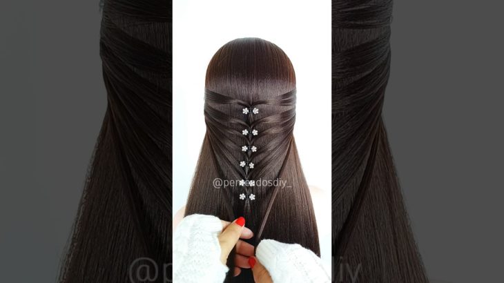 🌺 Easy hairstyle #braids #beauty #hair #viral #hairstyles