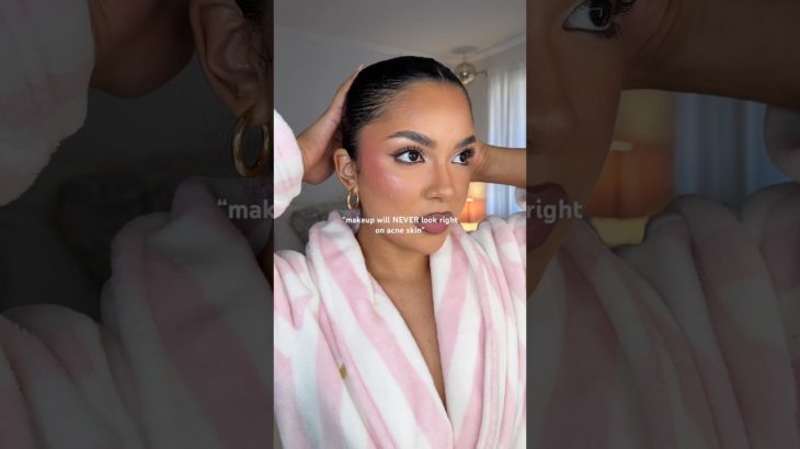 I do what they say I can’t 🤍 #beauty #acneskin #acnebaddie #badblaura #makeuptutorial