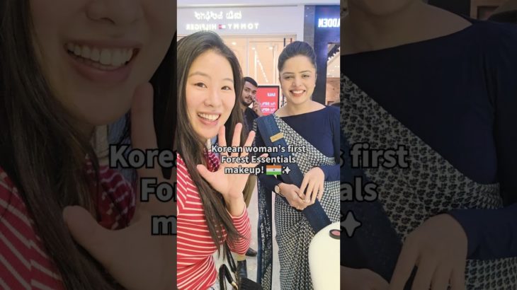 K-Beauty vs Indian Luxury:🇰🇷🇮🇳Can we glow?✨ #forestessentials #indianmakeup #koreaindia