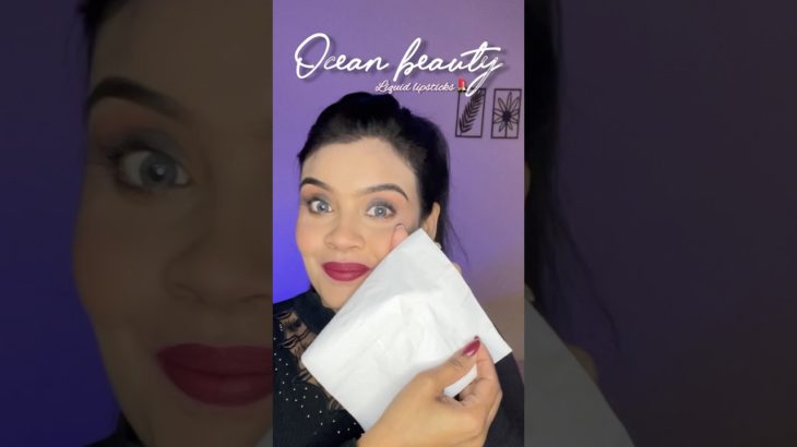 Ocean beauty liquid lipsticks💄 #brushupbeauty #makeup #ashortaday #youtubeshorts #beauty