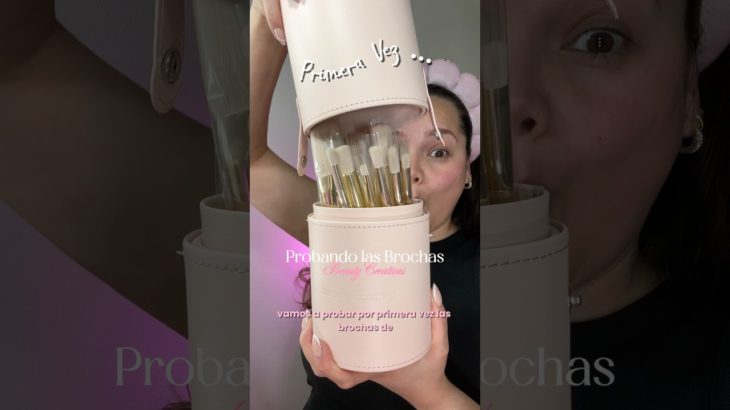 Primera vez probando las brochas de Beauty Creations #makeup #makeupbrushes #shorts #short #beauty