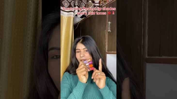 Swatching perfect lip shades 💄❤️ #trending #shortsfeed #beauty#lipstick#viral#vlogs#trendingshorts