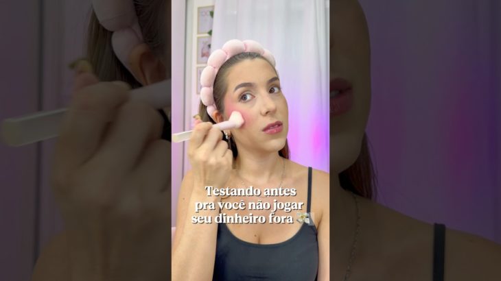 TESTANDO MAKE ANTES PRA VC NÃO JOGAR DINHEIRO FORA 🤨 gostaram? #maquiagem