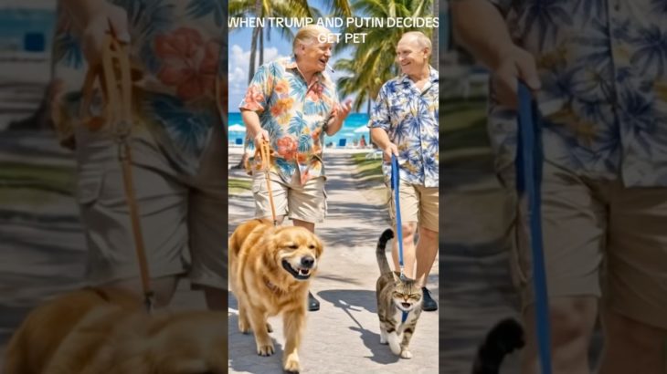 When trump and Putin decides to get a pet even the pet becomes enemies 🤣🤣🤣#trump #putin