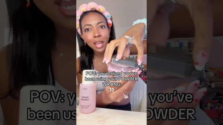 You’ve Been Using Your Huda Beauty Powder Wrong 😳 #skincare #freepreppyclip #beautyproducts