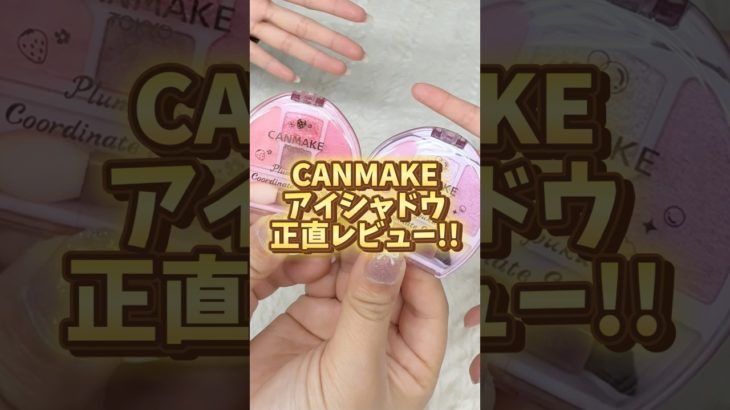 キャンメイクのバズってるアイシャドウを正直レビューします!! #canmake #新作コスメ #プチプラ