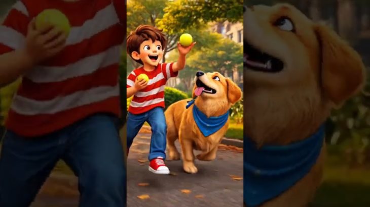 lovely pet dog playing with boy #viral #trending #shorts