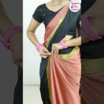 simple saree draping for girls #saree #drape #beauty #fashion #style