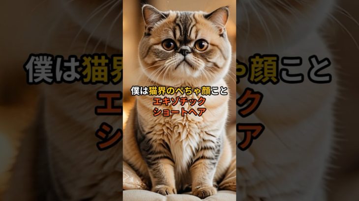 【ぺちゃ顔】エキゾチックショートヘア　#猫 #可愛い #モフモフ #ペット #鼻