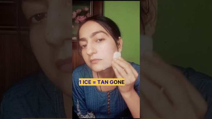 1 Ice = Tan Gone | Tan Remove Ice Remedy #shorts #beauty