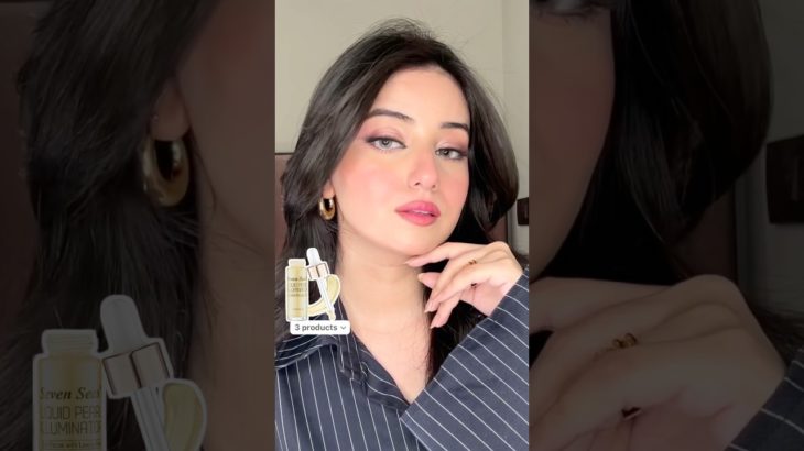 6 ways to use liquid Illuminator  #shortsyoutube #makeup #beauty beauty hacks #glowymakeup