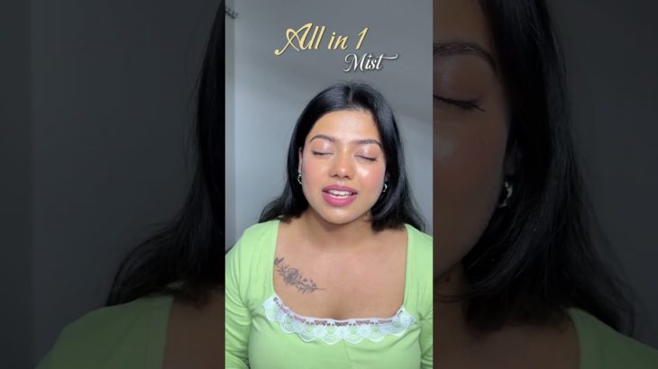 All in 1 mist 😍✨ #bodyoil #facemist #bodymist #glowingskin #shimmeroil #beauty #makeup #beautytips