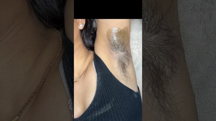 Armpit waxing tutorial in real sounds/ #armpitwaxing #skincare #beauty @pummybeautyworld