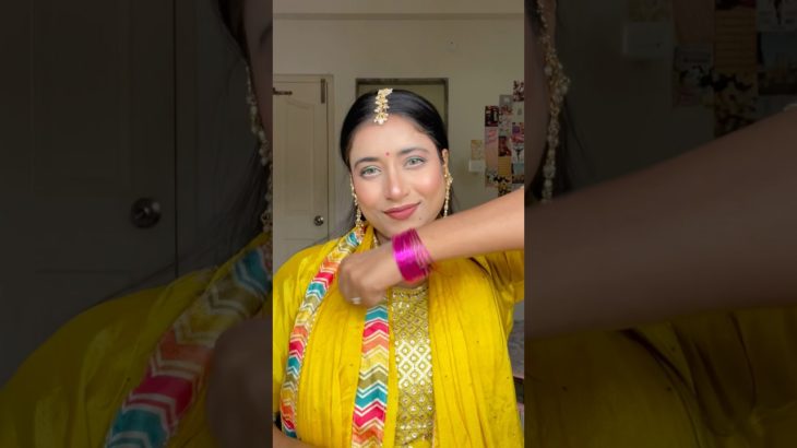 Haldi look for bride sister | Bridesmaid makeup Tutorial | Bridesmaid Makeup look #makeup