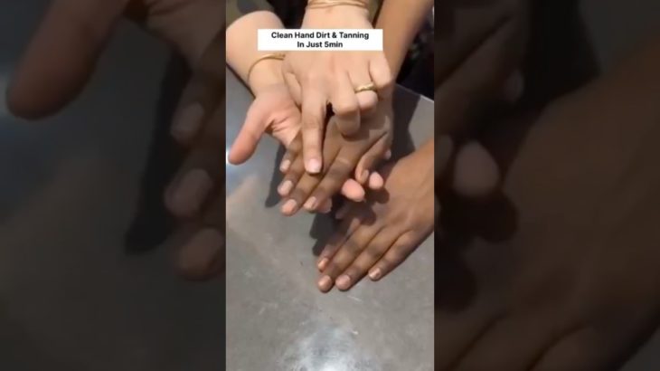 😱Hand Brightening Naturally at home #shorts #skincare #viral #youtubeshorts #beauty