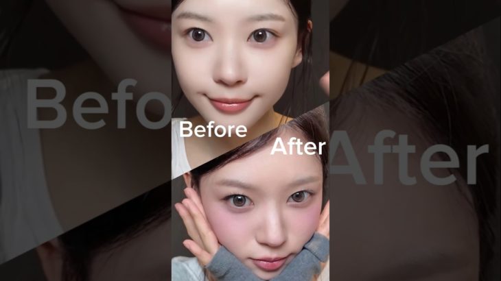 お人形さんがメイクしてる💖元が可愛すぎて似合わないもの無いのよモカさん🫶 #ILLIT #MOKA