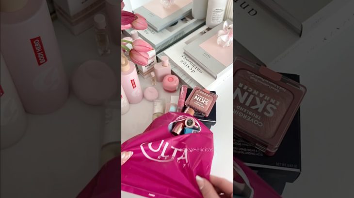 Put my Ulta Beauty points to good use 😌💗🌸✨ #makeup #haul #asmr #unboxing