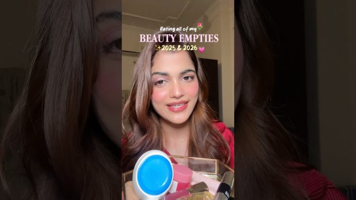 Rating my BEAUTY* empties of 2025/2026 💓 #ashortaday #beautyempties #makeup