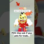When You Don’t Want To Trade Your Pet In Adopt Me! #adoptme #adoptmeshorts #roblox #shorts