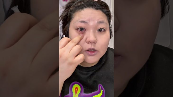 超絶黒目女が紫水光カラコンつけてみた #beauty #美容  #makeup #メイク