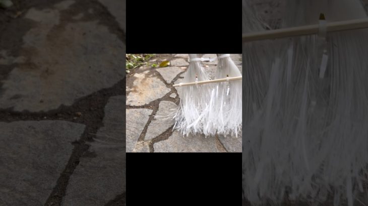 ペットボトルで　ほうき作ってみたかった　plastic Broom