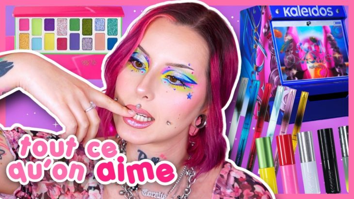 produits c-beauty de l’ESPACE: duochrome, neon, paillette, strass WE’RE SO BACK (kaleidos, cheeryep)